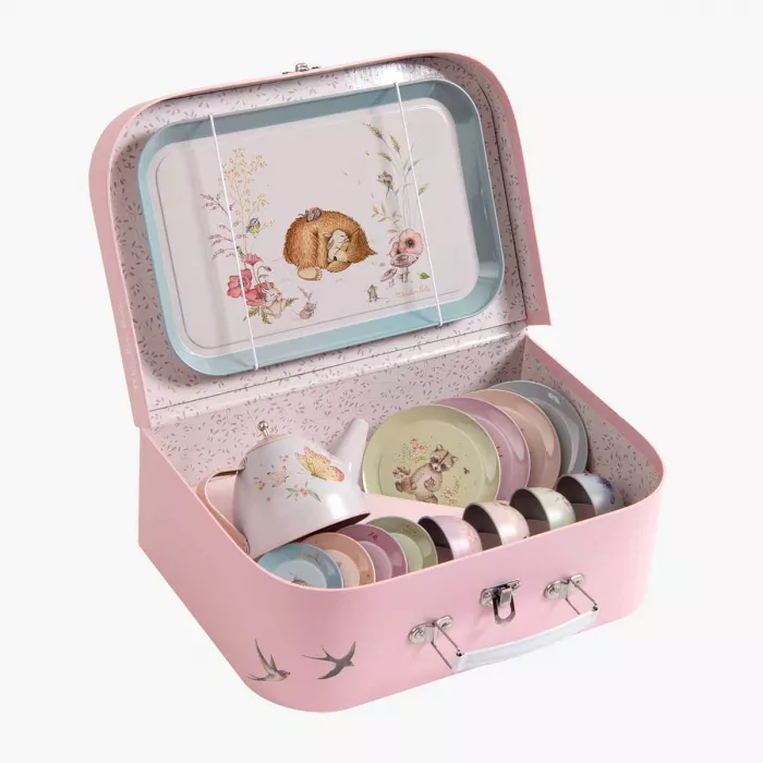 Valise dinette thé en métal – Les rosalies
