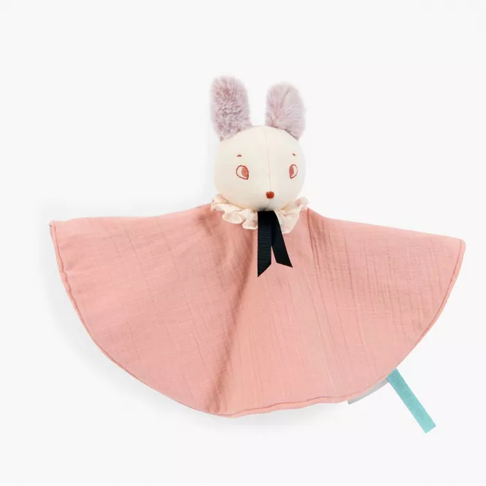 Doudou souris rose – Après la pluie