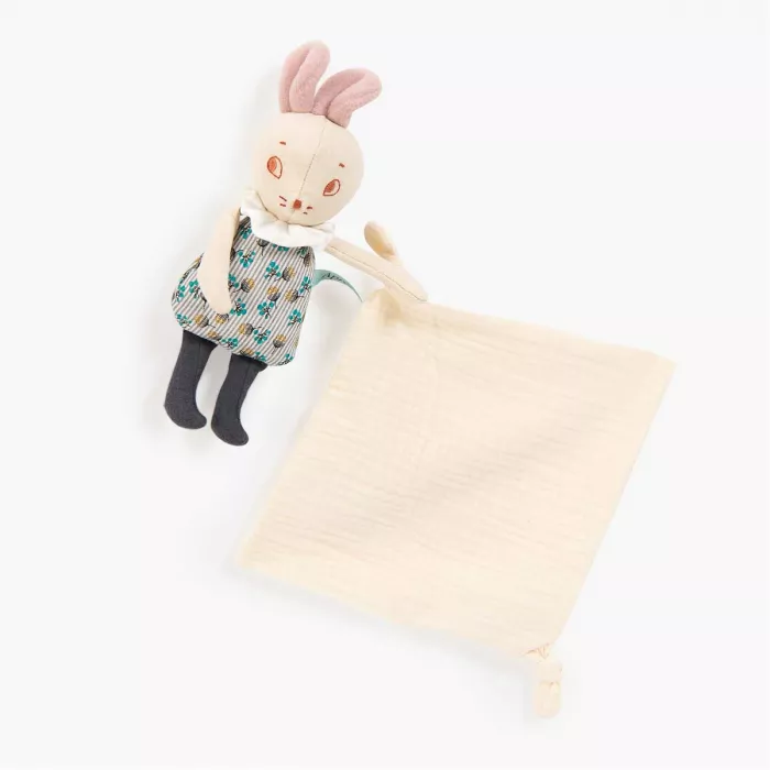 Doudou mouchoir souris – Après la pluie