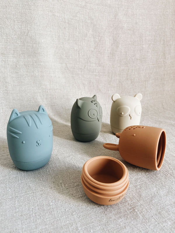 Set de 4 jouets de bain en silicone