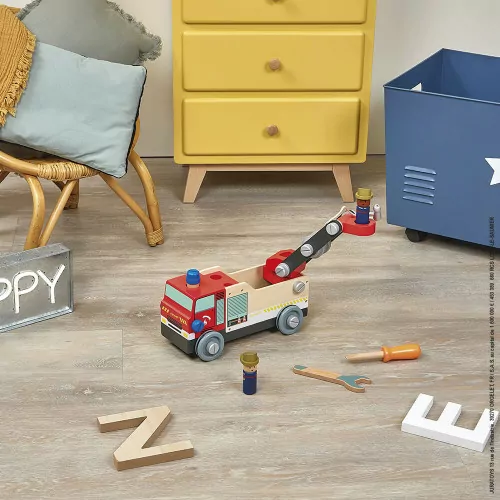 camion-de-pompiers-brico-kids janod 2