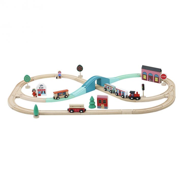 Circuit de train en bois Grand Express