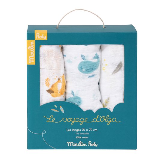 Lot de 3 langes – Le Voyage d’Olga