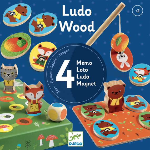 Jeu éducatif en bois LudoWood – 4 jeux
