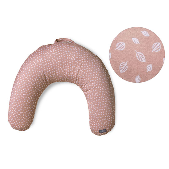 Coussin d’allaitement rose poudré