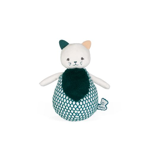 Culbuto chat en peluche