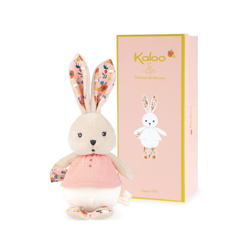 Doudou lapin coquelicot
