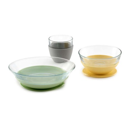Coffret repas verre Yellow