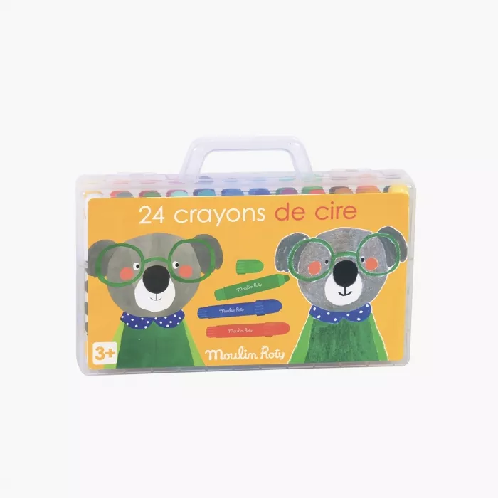 Boîte de 24 crayons de cire – Les Popipop