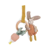 Hochet anneau bois lapin - Trois petits lapins