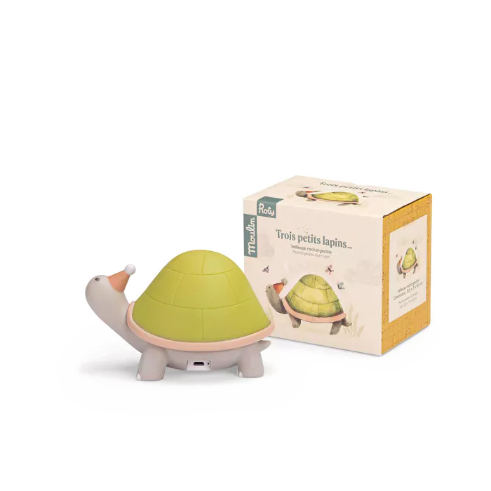 Veilleuse rechargeable Tortue – Trois petits lapins