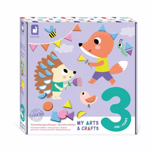 4 tableaux à créer en gommettes géométriques