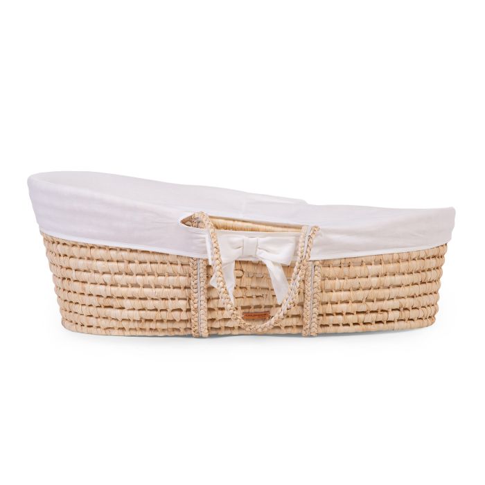 Couffin Moïse écru naturel + matelas + habillage