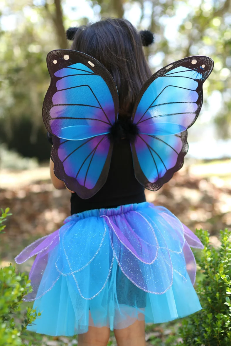 Déguisement de papillon bleu – Taille 4-6 ans