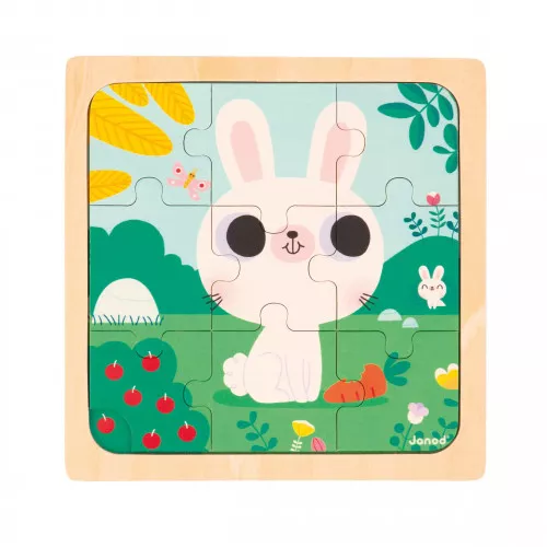 Puzzle en bois Lapin blanc