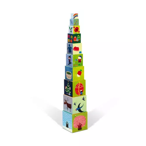 Pyramide cubes carrés – Les 4 saisons