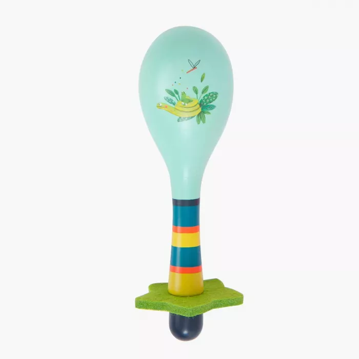 Maracas en bois bleu – Dans la jungle