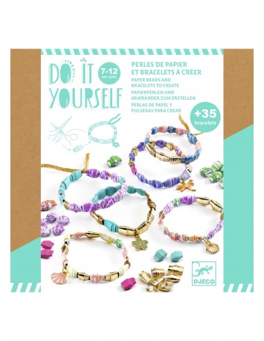 Perles de papier et bracelets à créer