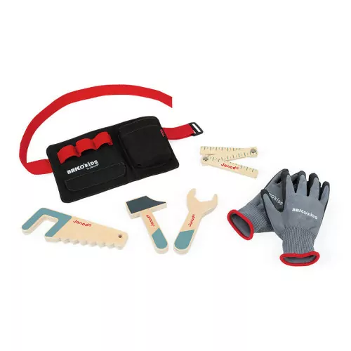 Ceinture de bricolage avec outils et gants