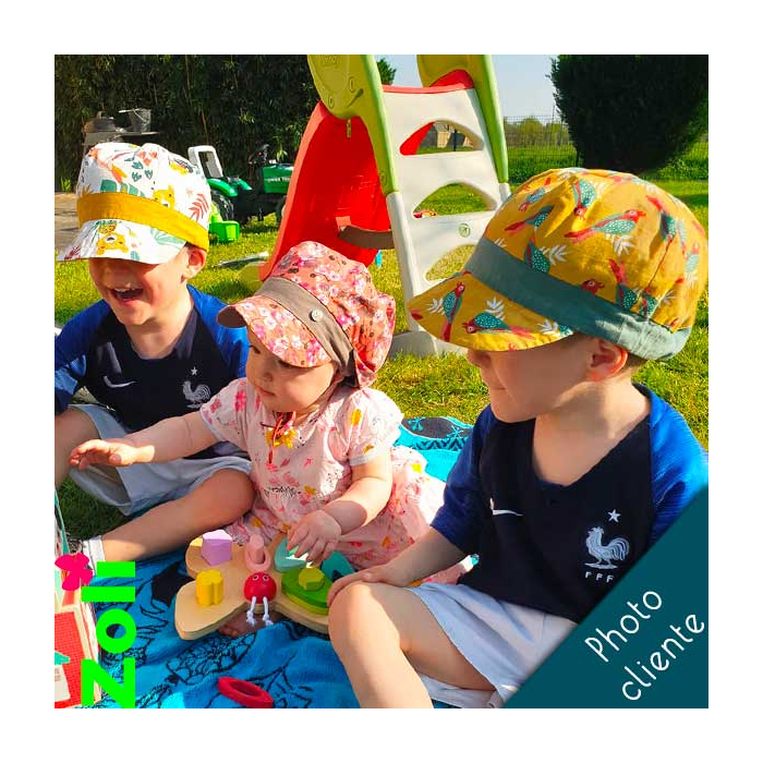 Chapeau évolutif bébé/enfant – De 6 mois à 6 ans – Plusieurs coloris disponibles