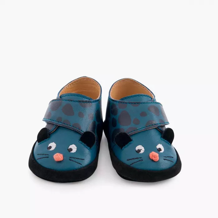Chaussons en cuir Panthère – Dans la jungle