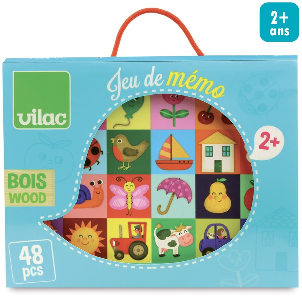 Jeu de mémo en bois