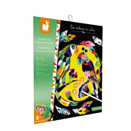 Cartes à gratter – Animaux du monde