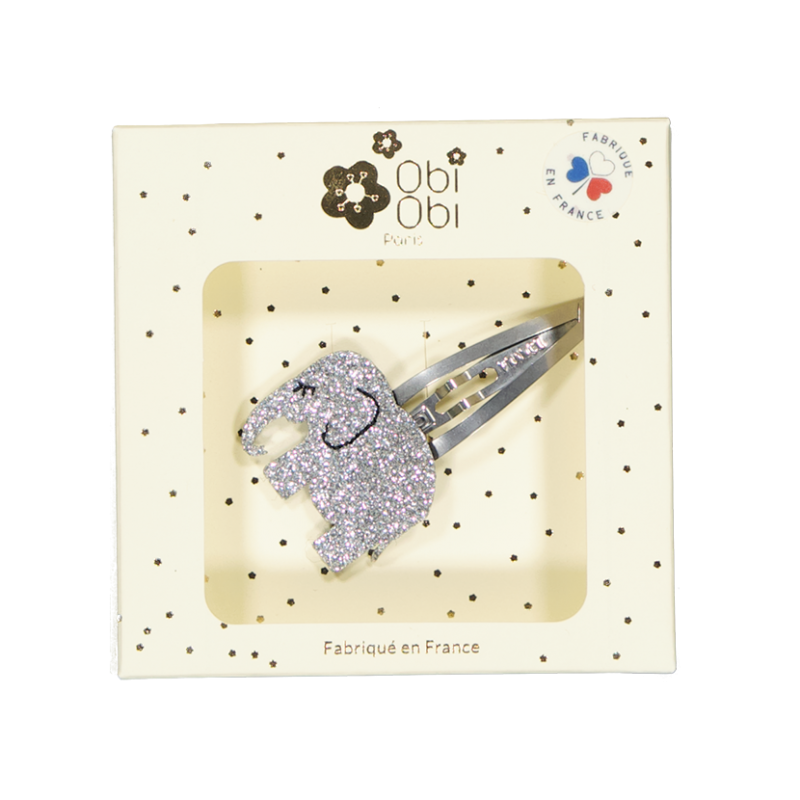 barrette-elephant-argentee