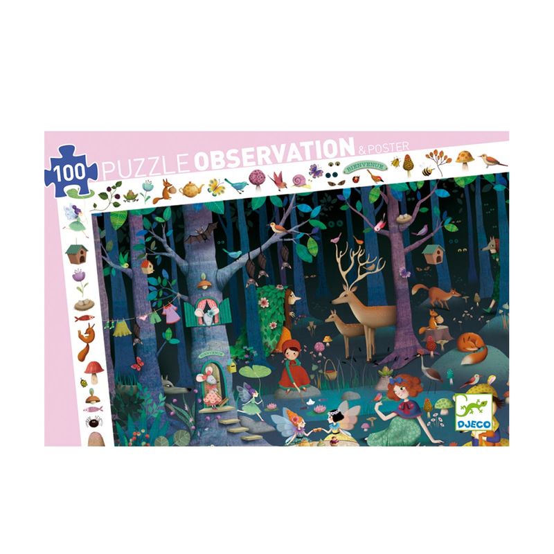 Puzzle d’observation La forêt enchantée – 100 pcs
