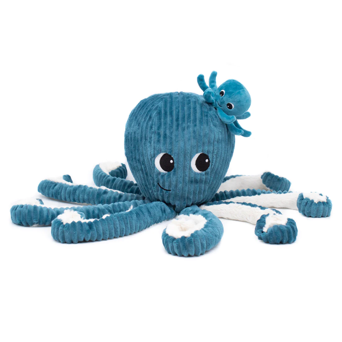 Peluche Filou La pieuvre bleue et son bébé – Les Ptipotos