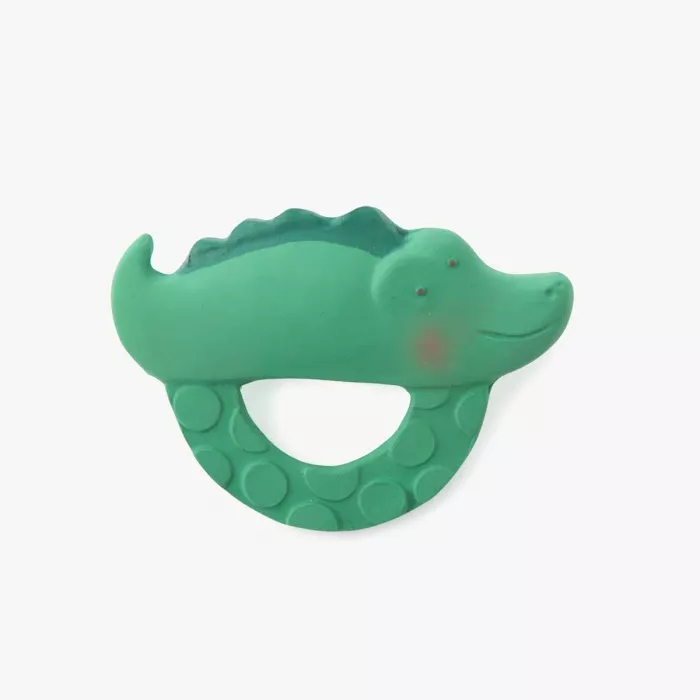 Anneau de dentition en caoutchouc naturel – Crocodile