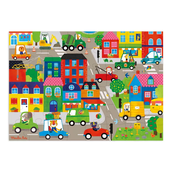Puzzle_En_ville_48_pcs_Les_Popipop_Moulin_Roty_1
