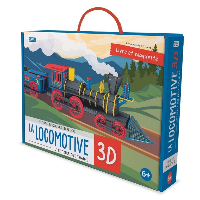 Maquette 3D + livre – La locomotive