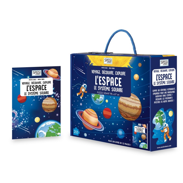 L’Espace – Puzzle de 205 pcs + Livre de 32 pages