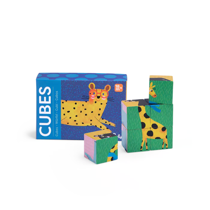 Puzzle 6 cubes en bois – Les toupitis