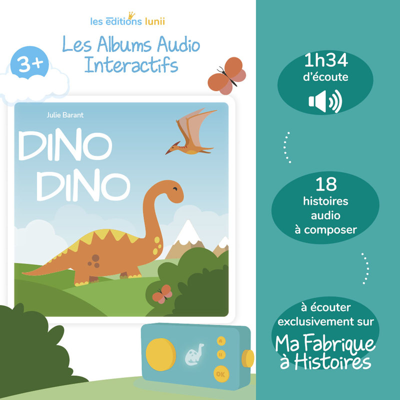 Livre Audio Dino Dino 3+