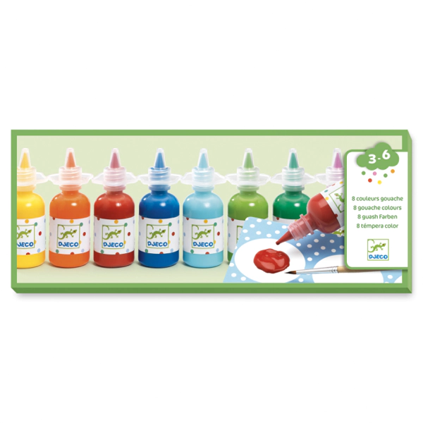 Peinture – 8 couleurs de gouache