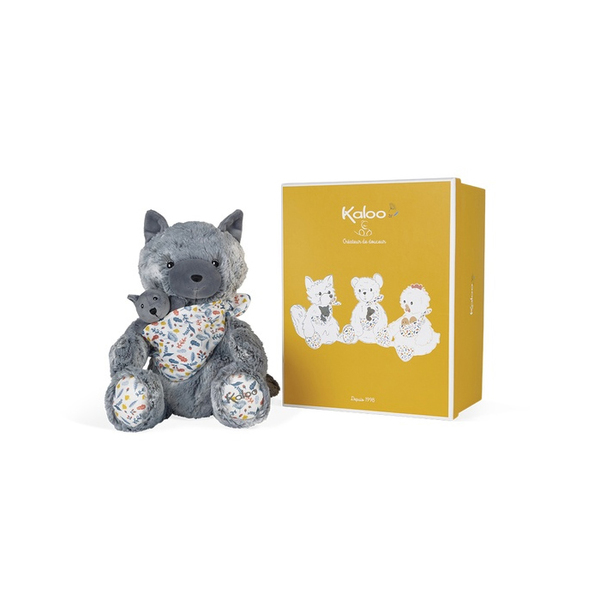 Peluche Maman Loup et bébé