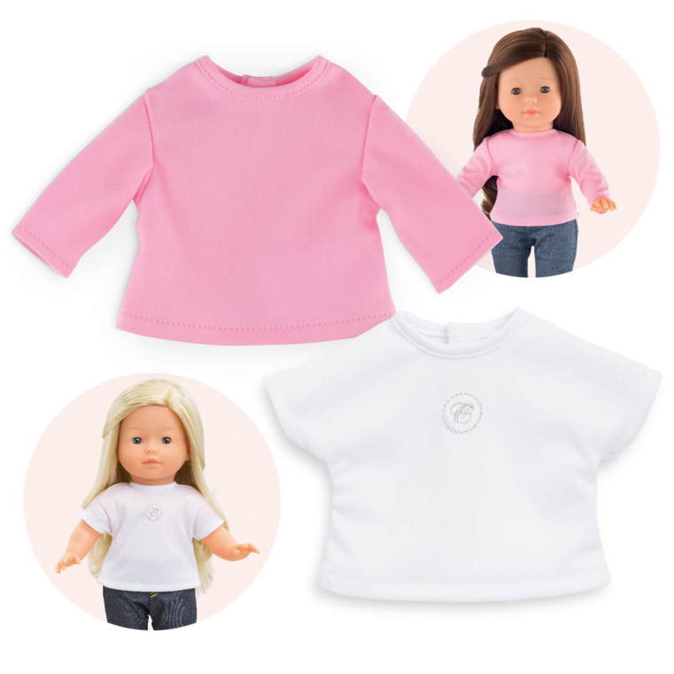 Lot de 2 Tee-shirts pour Poupée debout 36 cm