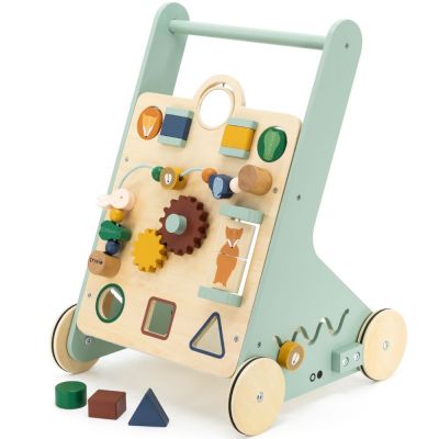 Chariot de marche et d’activités en bois