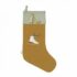 Botte de Noël en tissu - Ocre