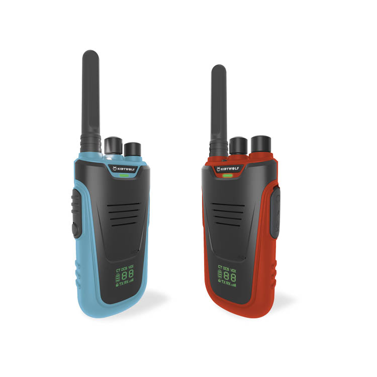 Kidytalk – Talkie Walkie rechargeables Bleu et Rouge
