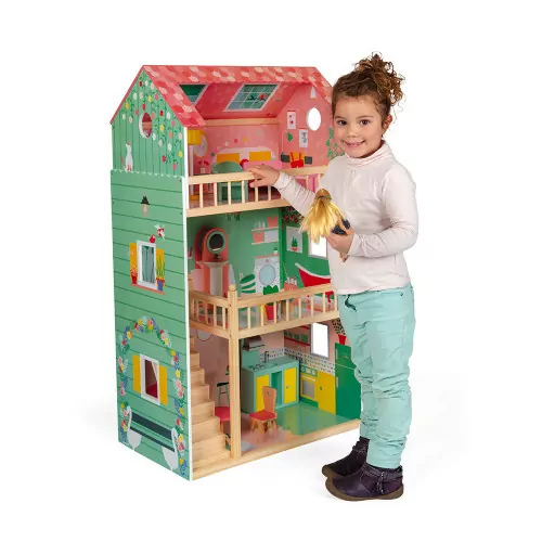 Maison de poupées Happy Day en bois