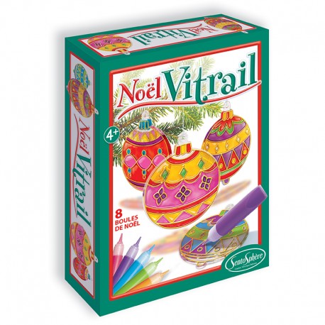Noël Vitrail – 8 boules à créer