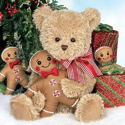 Peluche Ours et pain d’épice