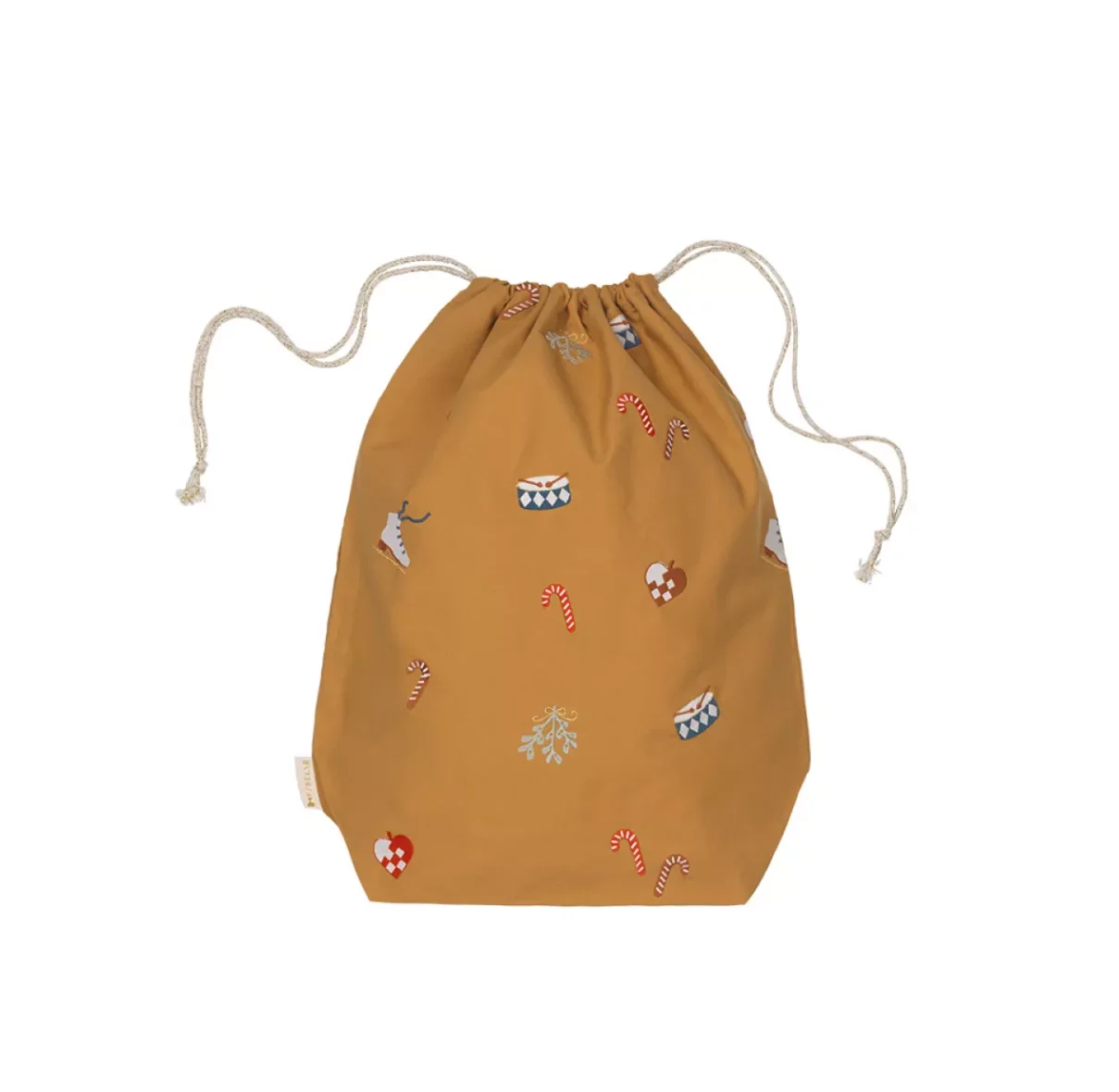 Sac en tissu de Noël Ocre