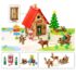 Le chalet de noël en bois - 90 pièces