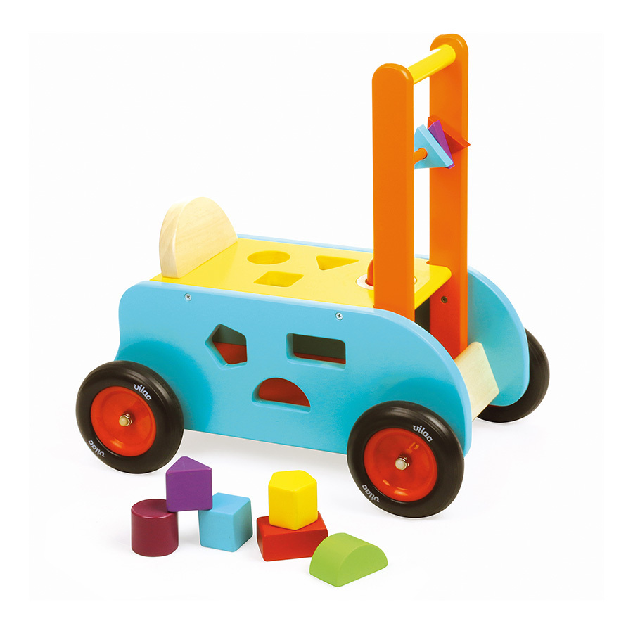 Chariot de marche 3 en 1 en bois