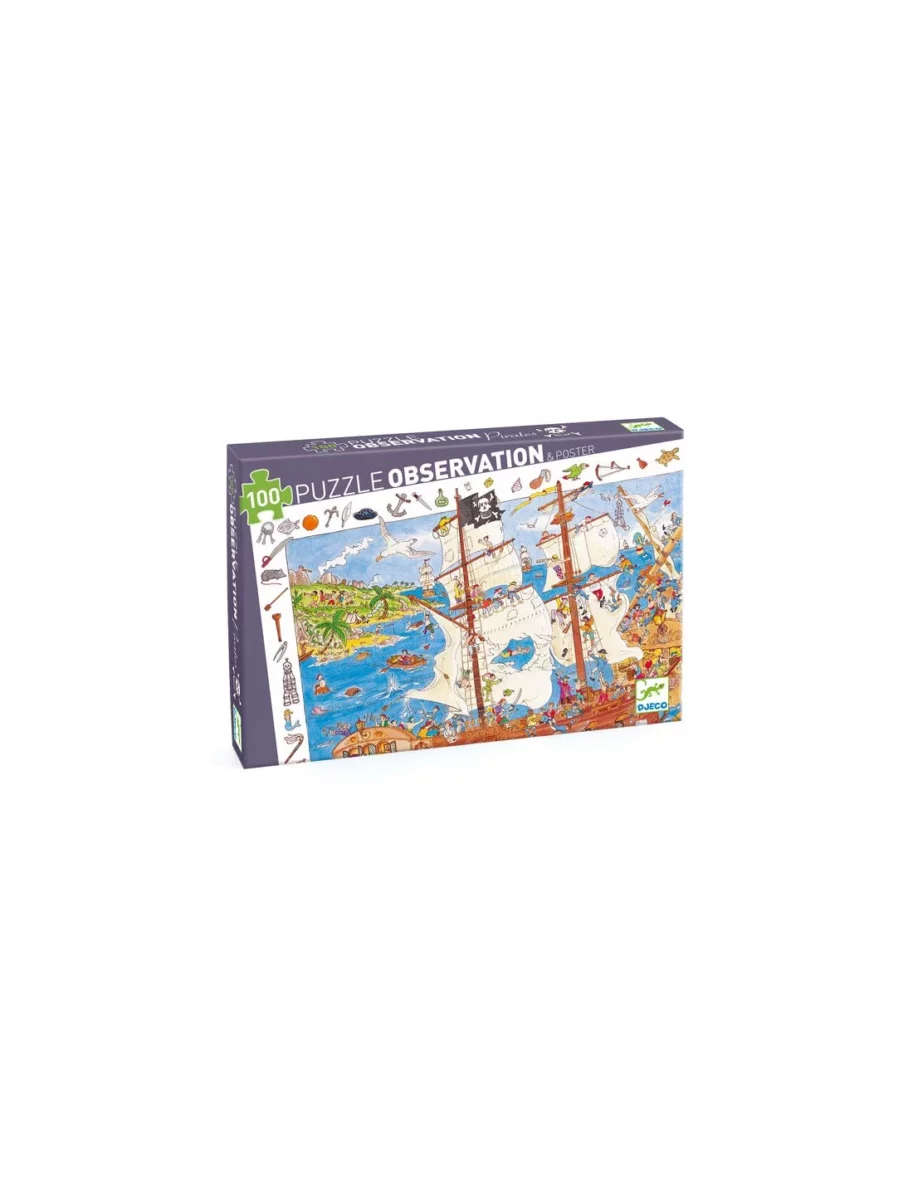 Puzzle d’observation Pirates – 100 pcs