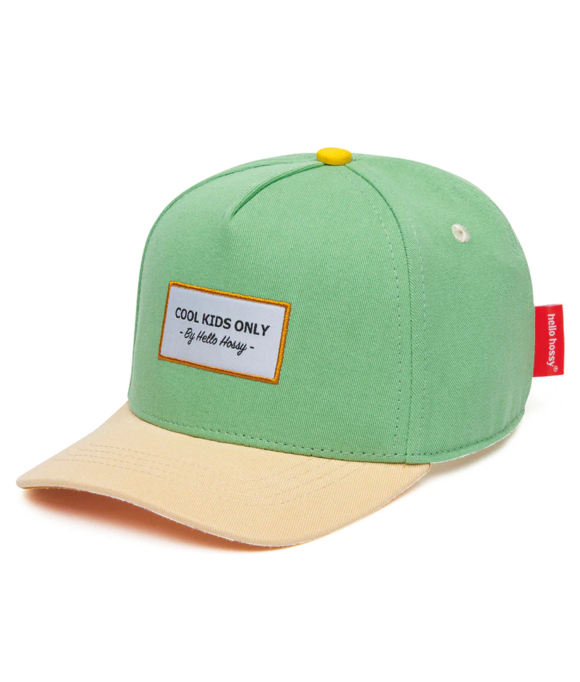 casquette-enfants-bebes-coloree-vert-hello-hossy